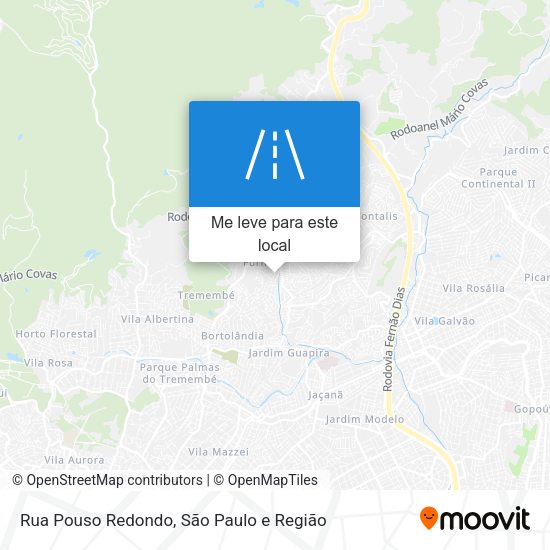 Rua Pouso Redondo mapa