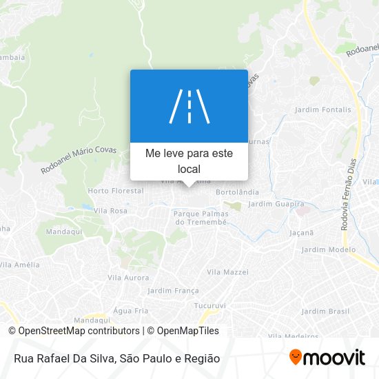 Rua Rafael Da Silva mapa