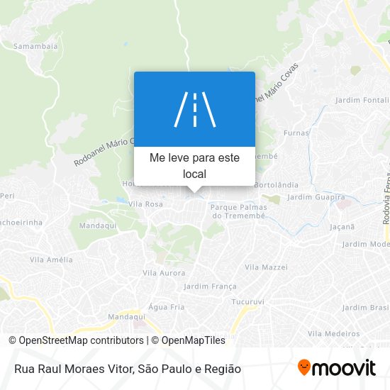 Rua Raul Moraes Vitor mapa
