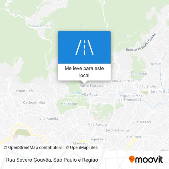 Rua Severo Gouvêa mapa