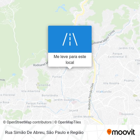 Rua Simão De Abreu mapa