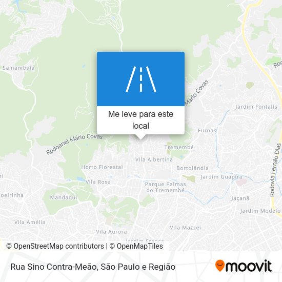 Rua Sino Contra-Meão mapa