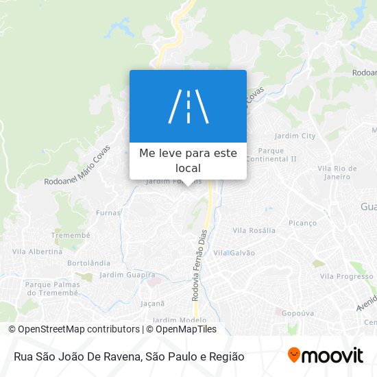 Rua São João De Ravena mapa