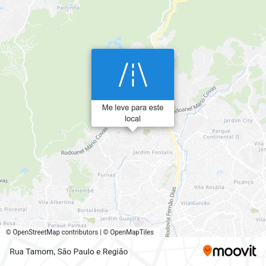 Rua Tamom mapa