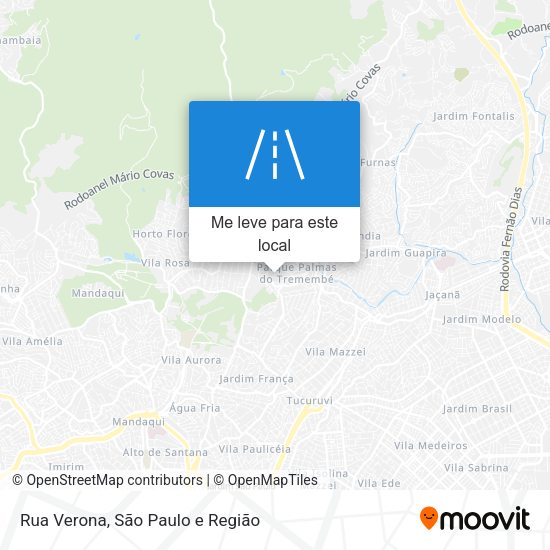 Rua Verona mapa