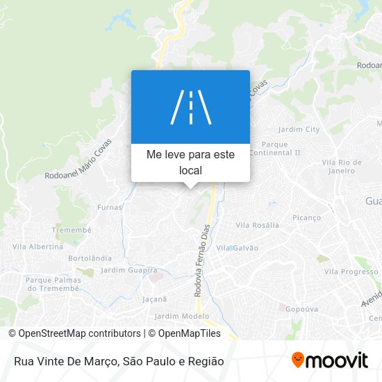 Rua Vinte De Março mapa