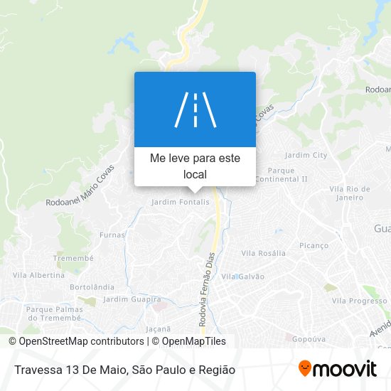 Travessa 13 De Maio mapa