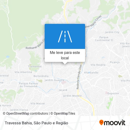 Travessa Bahia mapa
