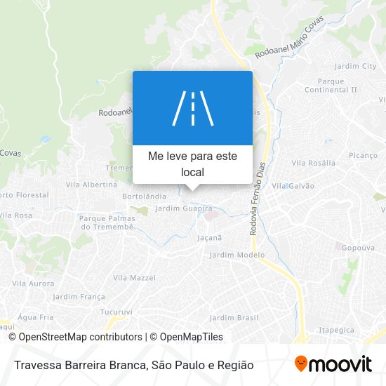 Travessa Barreira Branca mapa