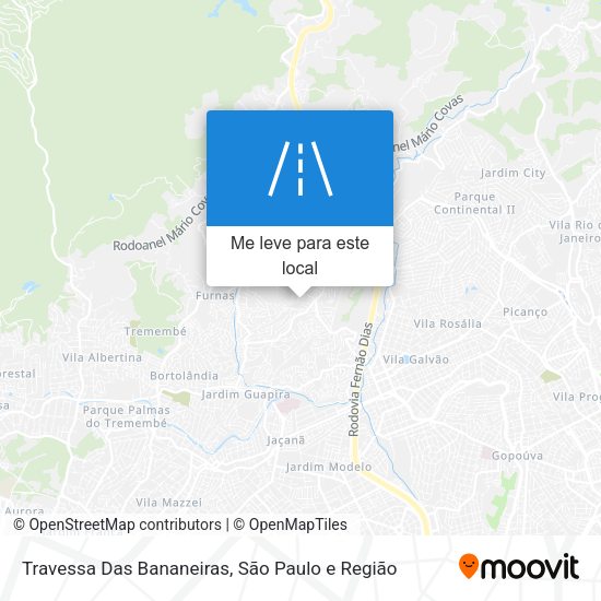 Travessa Das Bananeiras mapa