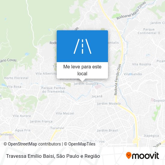Travessa Emílio Baisi mapa