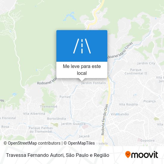 Travessa Fernando Autori mapa