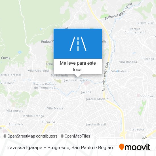 Travessa Igarapé E Progresso mapa