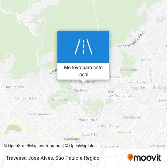 Travessa José Alves mapa