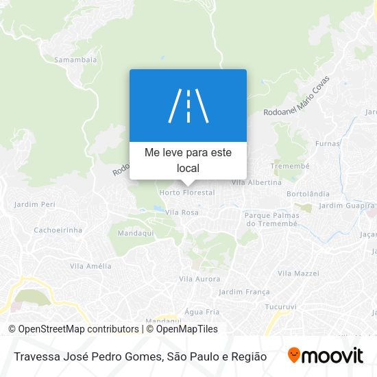 Travessa José Pedro Gomes mapa