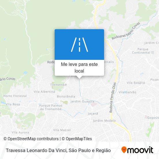 Travessa Leonardo Da Vinci mapa