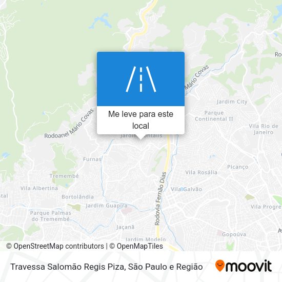Travessa Salomão Regis Piza mapa
