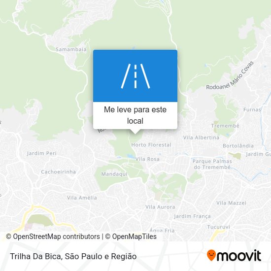 Trilha Da Bica mapa