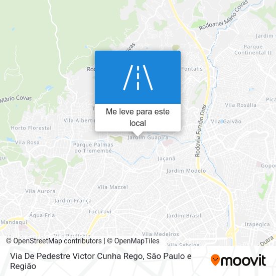 Via De Pedestre Victor Cunha Rego mapa