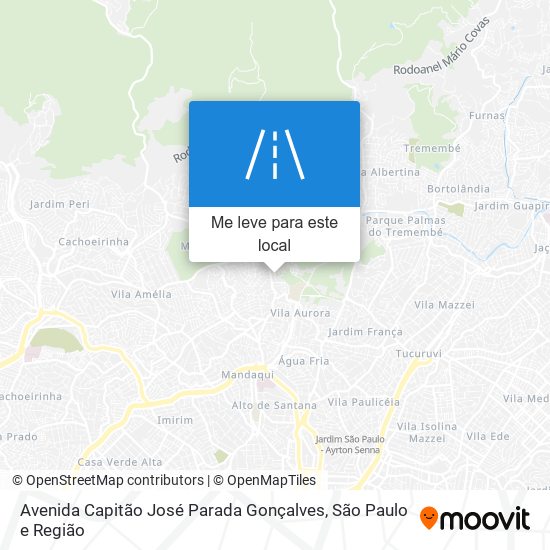 Avenida Capitão José Parada Gonçalves mapa