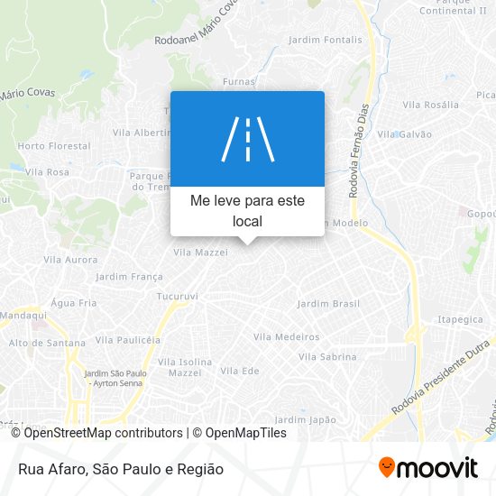 Rua Afaro mapa