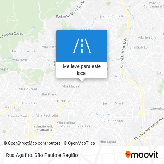 Rua Agafito mapa