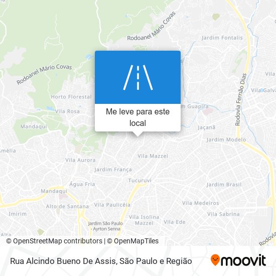 Rua Alcindo Bueno De Assis mapa