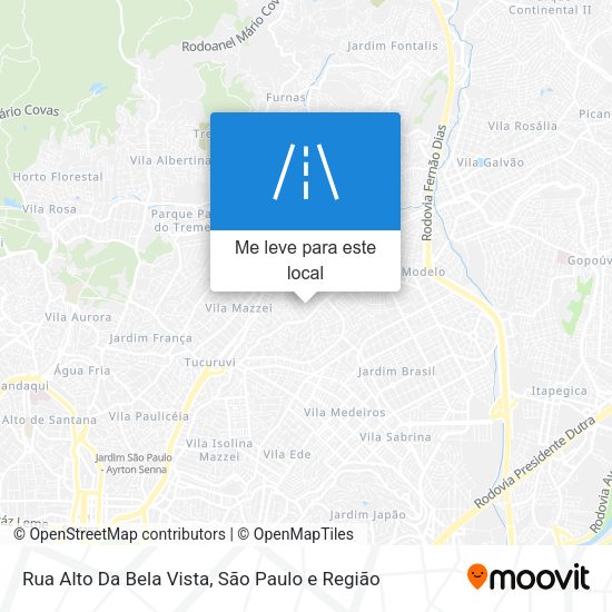 Rua Alto Da Bela Vista mapa
