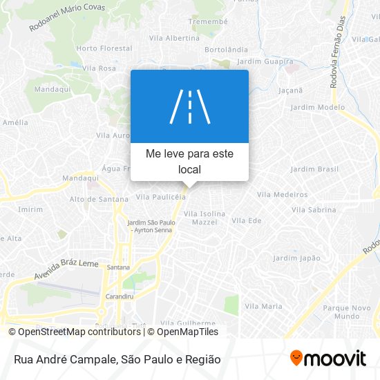 Rua André Campale mapa