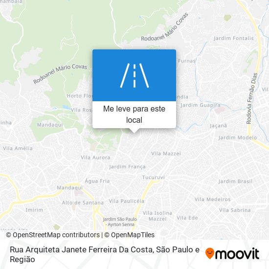 Rua Arquiteta Janete Ferreira Da Costa mapa