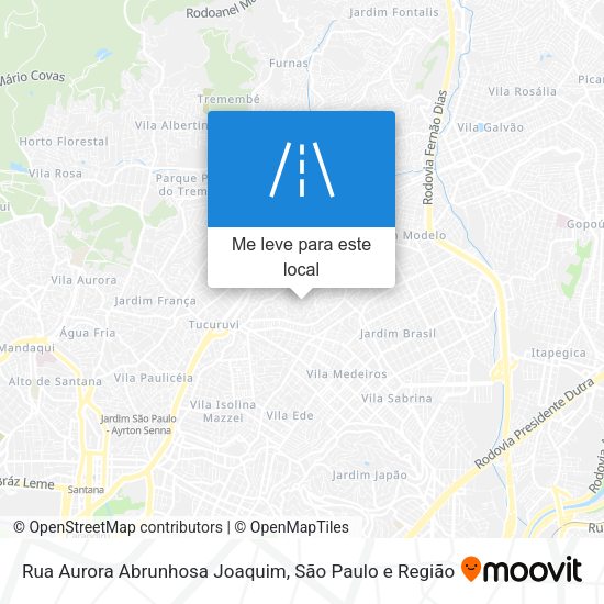 Rua Aurora Abrunhosa Joaquim mapa