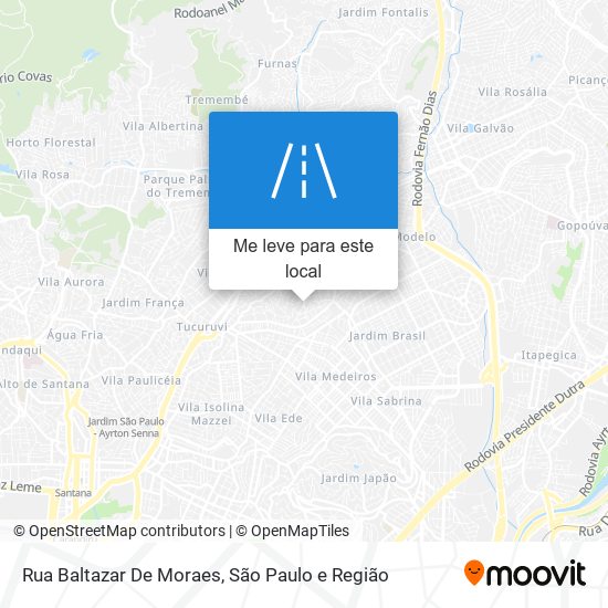 Rua Baltazar De Moraes mapa