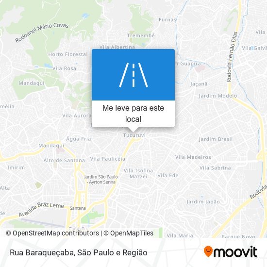 Rua Baraqueçaba mapa