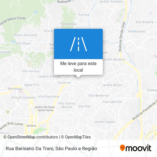 Rua Barisano Da Trani mapa
