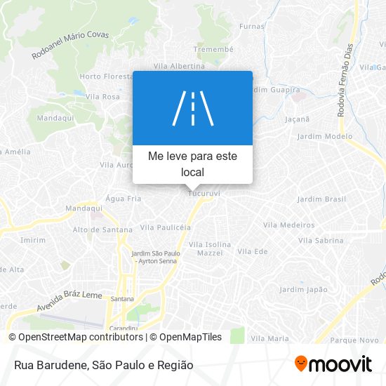 Rua Barudene mapa