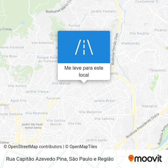 Rua Capitão Azevedo Pina mapa