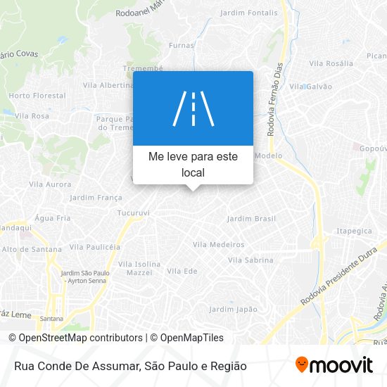 Rua Conde De Assumar mapa