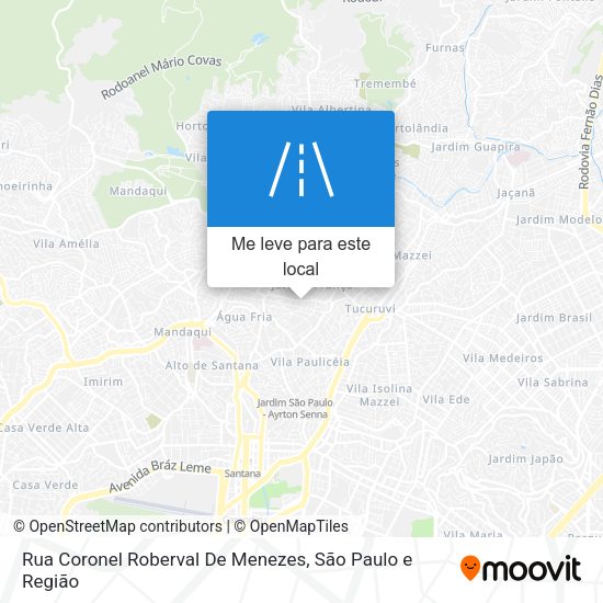 Rua Coronel Roberval De Menezes mapa