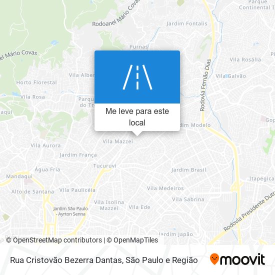 Rua Cristovão Bezerra Dantas mapa