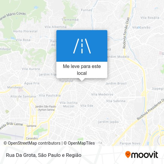 Rua Da Grota mapa