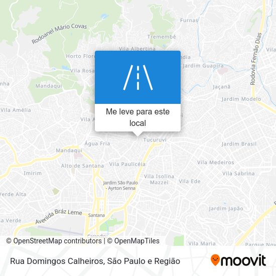 Rua Domingos Calheiros mapa