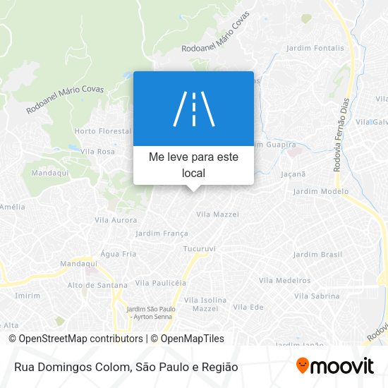 Rua Domingos Colom mapa