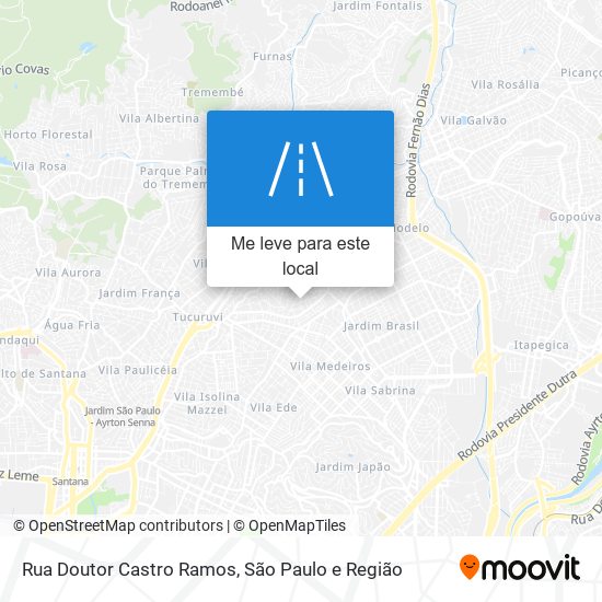 Rua Doutor Castro Ramos mapa