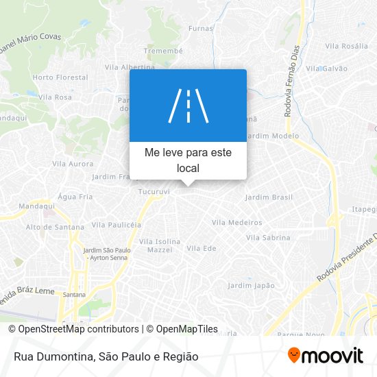 Rua Dumontina mapa