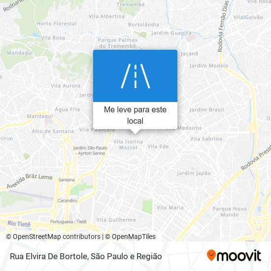 Rua Elvira De Bortole mapa