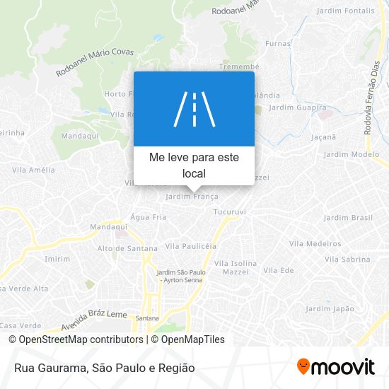 Rua Gaurama mapa