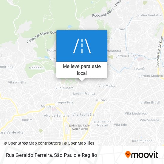 Rua Geraldo Ferreira mapa