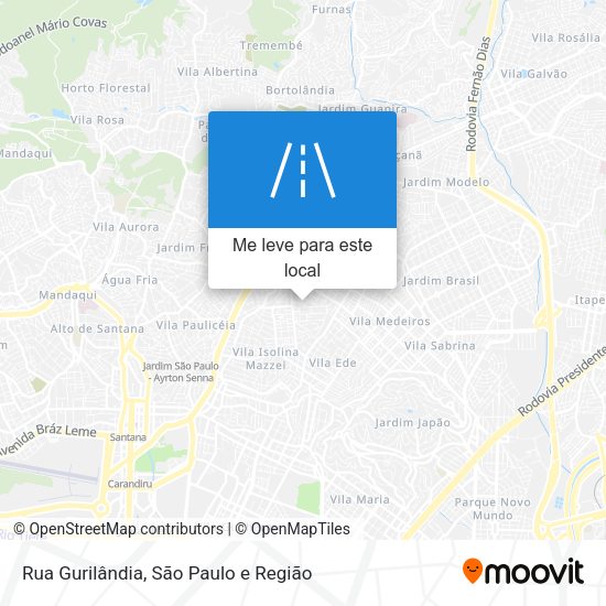 Rua Gurilândia mapa