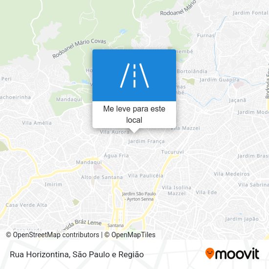 Rua Horizontina mapa