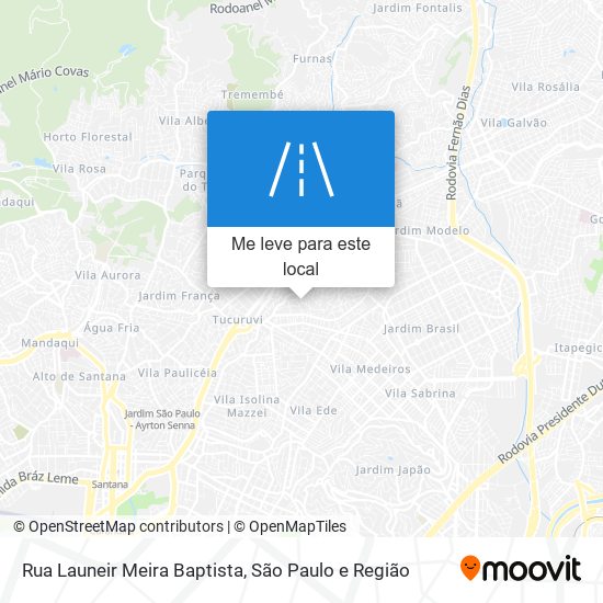 Rua Launeir Meira Baptista mapa